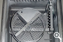 Rotary basket with special compartment